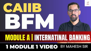 CAIIB BFM Marathon Session | CAIIB BFM  Module A Concept Classes | All Units in One Video