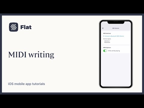 MIDI writing - Flat iOS tutorial