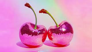 Pink Disco Cherry Aesthetic background | Disco ball 4K Ultra HD frame TV art | Y2K Pop Art wallpaper