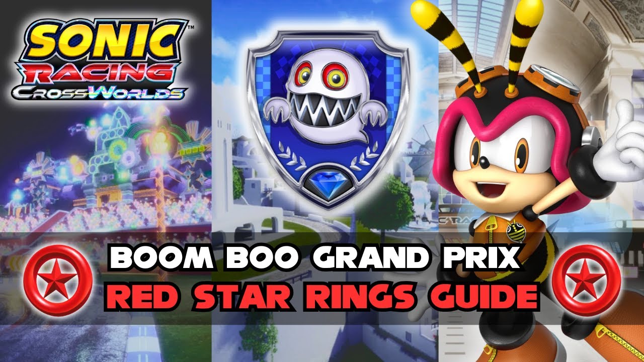 Sonic Racing: CrossWorlds BOOM BOO GRAND PRIX Red Ring Guide (Mystic Jungle,  Apotos, Wonder Museum)