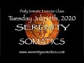 Somatics Daily Exercises July 14th, 2020