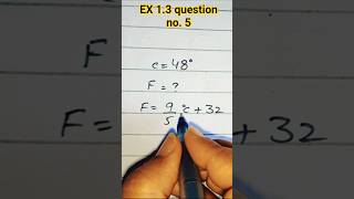 How to convert temperature scale | centigrade to Farenheut| grade 9th maths | #shorts #shortvideo