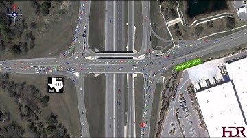 I-35/RM 1431 Diverging Diamond Interchange Visualization
