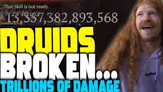 Diablo 4 - 13 Trillion Damage Druid Is Absolutely Broken In Season 5 Ptr