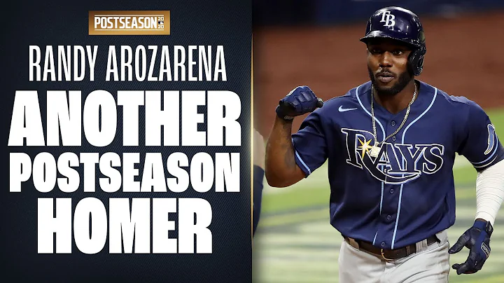 Rays' Randy Arozarena TIES IT UP with a 2-run shot in ALCS Game 4! (5th Postseason home run!)