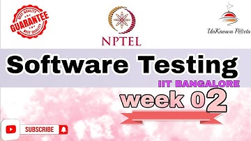 SOFTWARE TESTING WEEK 2 ASSIGNMENT ANSWERS NPTEL 2024 l NPTEL #nptel #nptelanswer