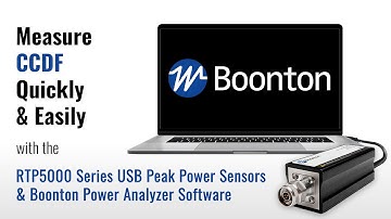 Boonton Motion Graphic: RTP5000 Series & CCDF