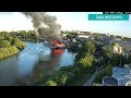 Пожар на речном Вокзале в Вологде (24.06.2022 в 20:00)