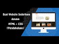 Latihan Membuat Website dengan HTML dan CSS Untuk Pemula - Bahasa Indonesia (bagian 1) Pendahuluan
