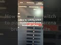 How to update switch to pistol button arena breakout infinite