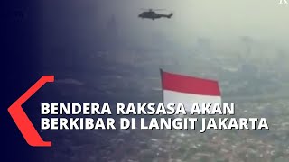 HUT Ke-76 RI, TNI AU Luncurkan Film Serigala Langit dan Pengibaran Bendera di Atas Langit Jakarta