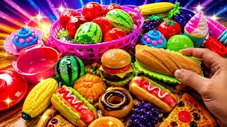 Amazing Toy Food Cutting Challenge | Satisfying Pretend Play Kitchen Toys for Kids