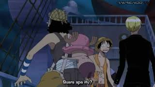 Adegan dimana kru mugiwara pertama kalinya bertemu brook