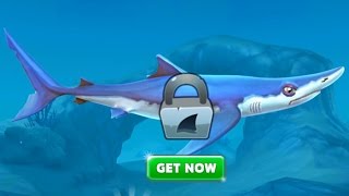 Hungry Shark World Desbloqueando el Tiburón Azul screenshot 2