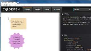 pure css3 shapes |  talkbubble and 12/ 8 point burst