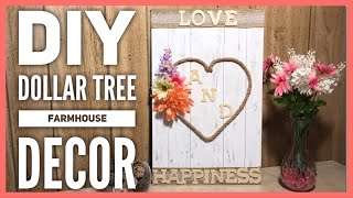 DIY Dollar Tree Farmhouse Spring Decor Sign - Mother’s Day Gift Idea