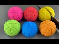 ASMR Slow Cutting Basketball Kinetic Sand Very Satisfying And Relaxing ASMR Sensory Experience