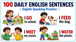 100 Daily Use English Sentences | English Speaking Practice for Beginners