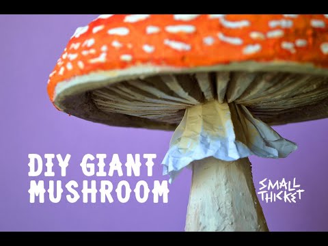 DIY Giant Mushroom! Using XPS foam and DIY Texture Paste with