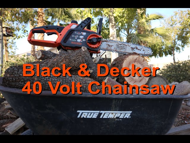 Black & Decker 40V Chainsaw Setup and Review 