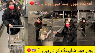 Kids Grocery shopping Trip in America |street performer singing his song in Old Town Alexandria USA