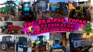 Pul Topar Texnika 26.Dekabir.2024 Belarus Mtz Ttz T28 Zil samasval Roselmash Claas axos-340 Seyelka