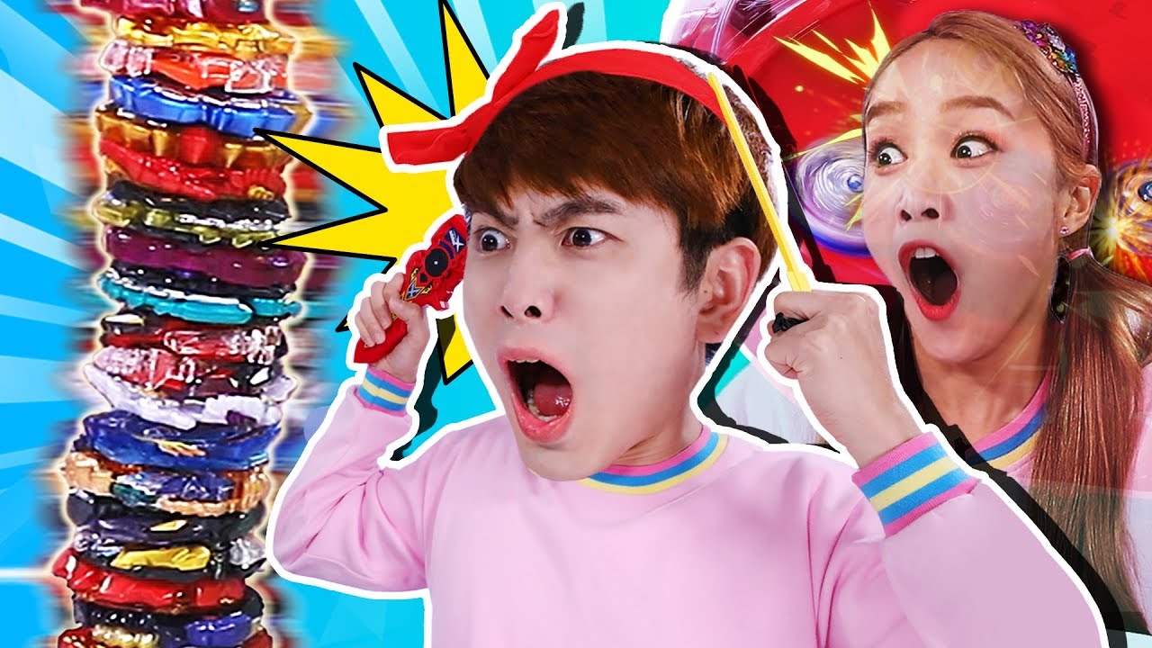 만우절?? 럭키강이 베이블레이드 챌린지 도전!!