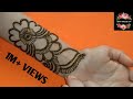 Rakhi special  arabic simple henna design  easy mehndi design front hand  111 zara mehendi art