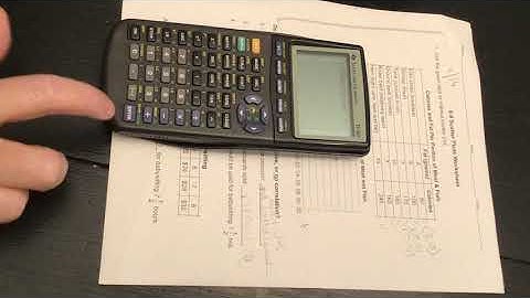 Graph a Linear Regression with TI 83 Calculator