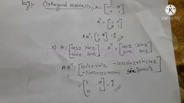 SET PHYSICS - Theory - Mathematical Physics - part 11 - matrices