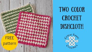 Step-by-step Video Tutorial for an Easy Crochet Dishcloth Pattern!