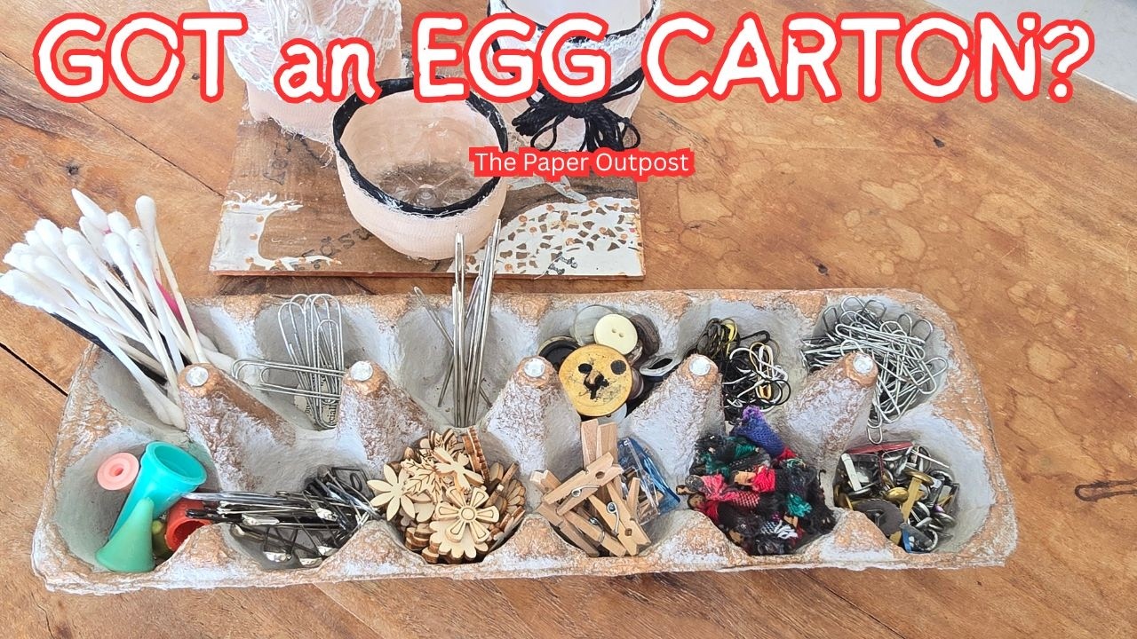 Don’t Throw Away Egg Cartons! Genius Easy Craft Storage Idea! The Paper Outpost :)