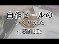 【自作工程】簡単な自家製クラフトビールの作り方　一次発酵編【字幕推奨】