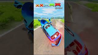 Big and Small Cars vs 50 Nuclear Bomb 💥 #beamngdrive #shorts #cars