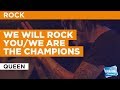 We Will Rock You/We Are The Champions in the style of Queen | Karaoke with Lyrics