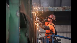 Repairing the fire damaged Tulsa Recycle & Transfer Facility