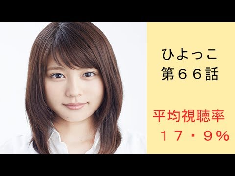 有村架純主演「ひよっこ」第６６話は１７・９％！！