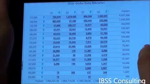 SAP BusinessObjects Web Intelligence on Samsung Galaxy Tab by IBSS Consulting