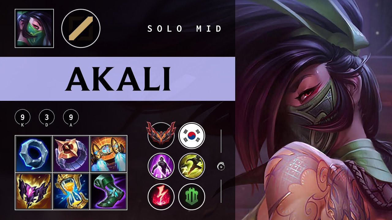Akali Mid vs Azir - KR Grandmaster Patch 25.24
