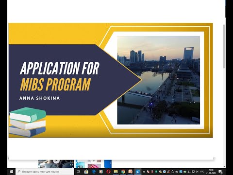 Application Video: MIBS Program at FAU Erlangen 2020 by Anna Shokina (accepted)