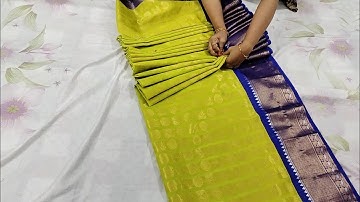 Quick and Easy Varamahalakshmi Saree Draping|How to drape saree for Varamahalakshmi