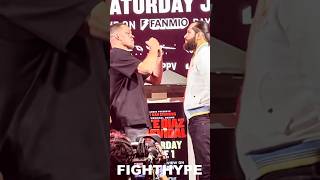 Nate Diaz TRIES TO PUNK Jorge Masvidal & SQUARES UP on him at FIRST FACE OFF for REMATCH in Boxing