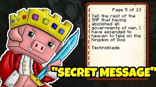 Technoblade reveals a FINAL SECRET MESSAGE on Dream SMP!!