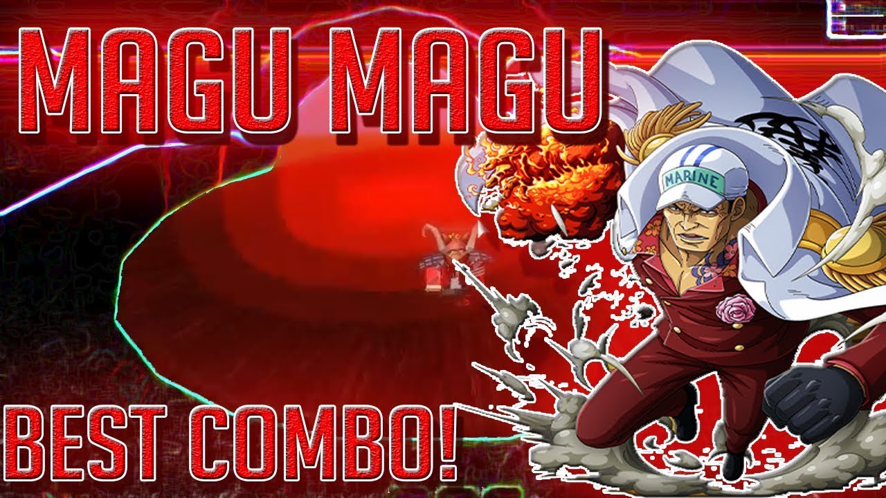 Magu magu no mi- Chó đỏ Akainu cục súc  Magma Fruit showcase in King Legacy  