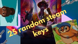 I only played 4 out of the 25 random steam key games
