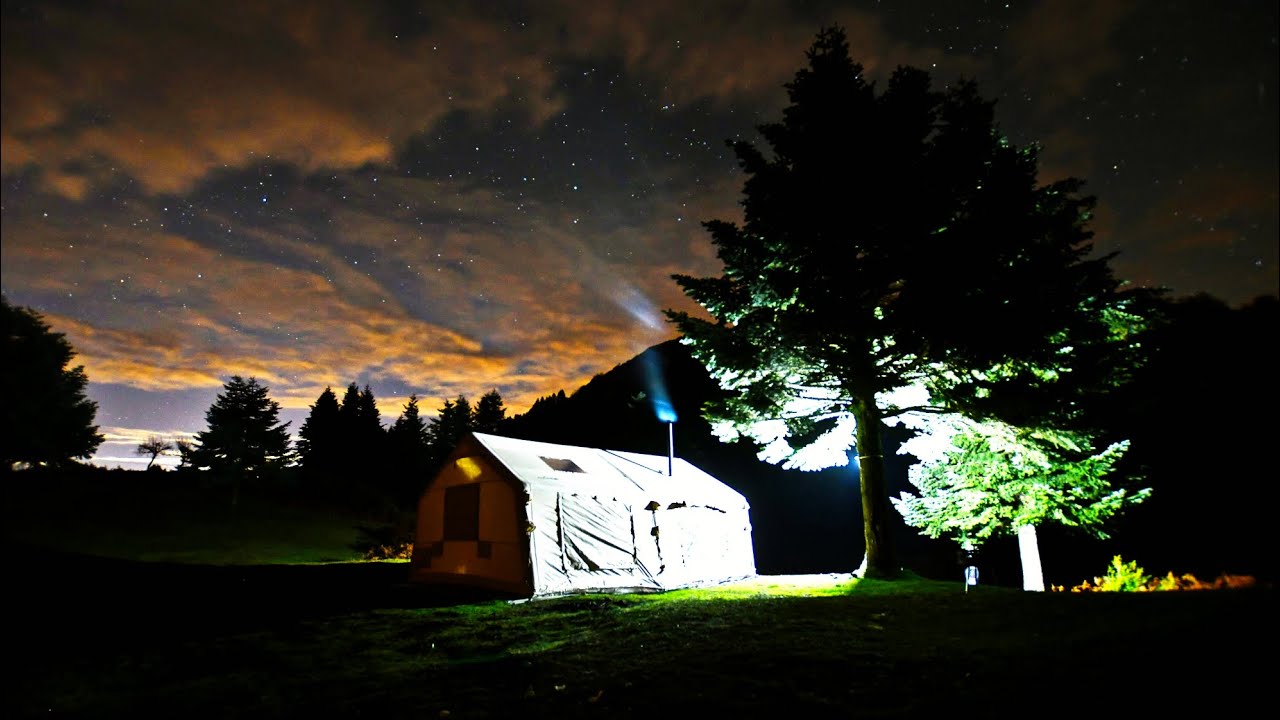 -5°de İki Odalı Çadırda SOLO Kış Kampı 