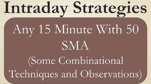 Any 15 Minute With 50 SMA Intraday | By Abhijit Zingade