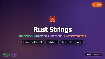 Rust Strings Tutorial | String vs &str - Owned and Borrowed Types Explained
