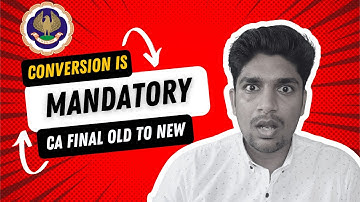 LIVE Demo: How to convert from CA Final old syllabus to new syllabus (New scheme of education)