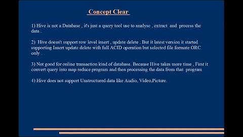Part 1 Hive Introduction   Hive Basics to Advance with example